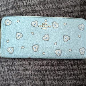 Zip Around Coach Wallet